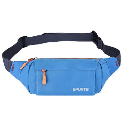 Men's and Women's Universal Models Waist Bag Fashion Crossbody Bags Sports Cell Phone Bags Solid Color Large Capacity Chest Bag