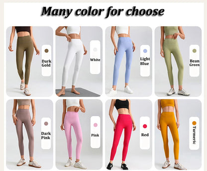 Women's Yoga Pants Gym Leggings Lady's Girl Fitness Soft touch Tights High Waist Elastic Breathable No T Line Sports Pants