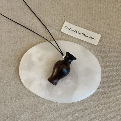 Wooden Pendant Necklace Female Fashion Sweater Chain