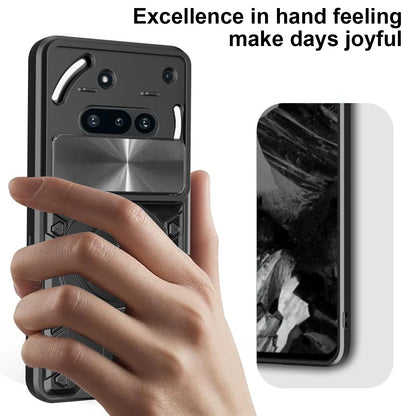 Protective Cover For Nothing Phone 3a Case With Ring Stand Holder Lens Protection Fundas Coque Capa