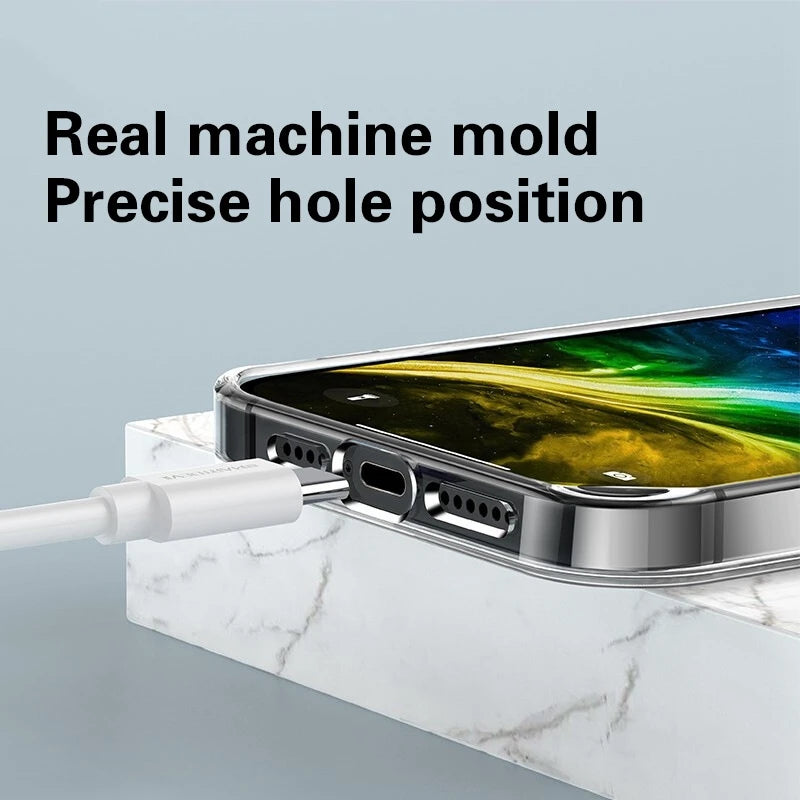 Clear Phone Case For iPhone 11 12 13 14 15 Pro Max Shockproof Transparent Soft Cover Case For iPhone XS MAX XR 7 8 Plus 6 6s