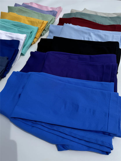 Woman Low Yoga Pants Tummy Control Squat Proof Gym Fitness Workout Scrunch Butt Tights Seamless Sports Leggings