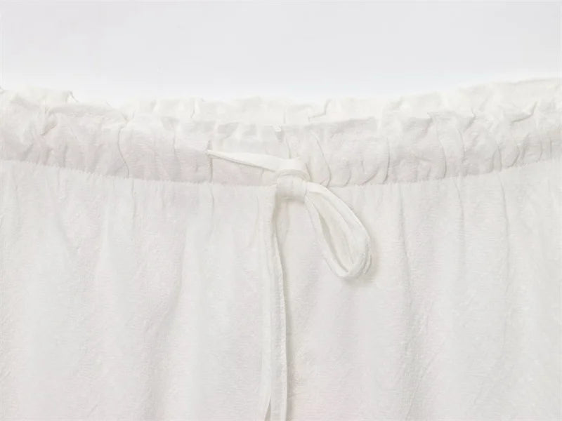 Women's Skirt New Fall 2025 Solid Color Drawstring Design Skirt Skirt Casual Fashion Personality Versatile