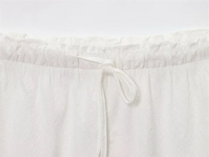 Women's Skirt New Fall 2025 Solid Color Drawstring Design Skirt Skirt Casual Fashion Personality Versatile