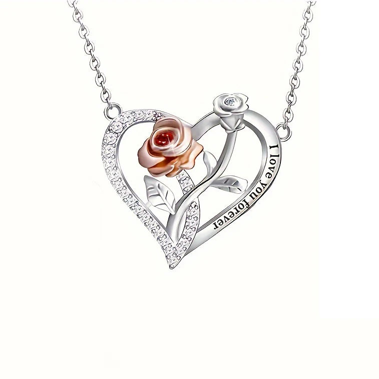 Cute Anime Necklaces For Women Crystal Bear Cartoon Pendant Necklace 2023 Luxury Clavicle Chain Fashion Korean Jewelry Wholesale