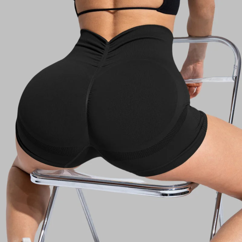 High-Waisted Hip-Lifting Yoga Pants for Women, Running Bare Sensation Breathable Fitness Pants Outer Wear Leggings, Tight Shorts