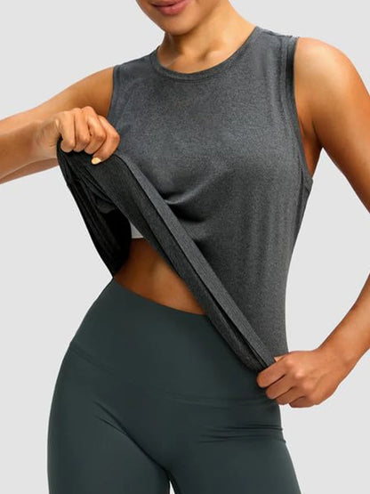 Women s Workout Tops Racerback Athletic Tank Tops Sleeveless Loose Fit Yoga Running Gym Shirts For Women