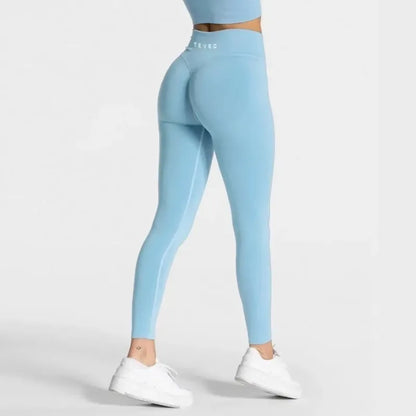 2025 Women's Alphabet Yoga Pants Double-sided High-waisted Quick-drying Fitness Wear Outdoor Running Leggings TEVEO summerr