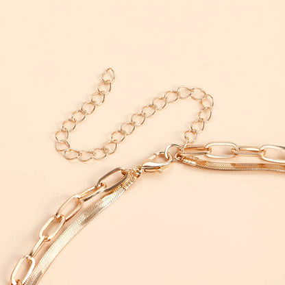 Women's pendant necklace natural geometric fashion imitation pearl jewelry color shell clavicle chain