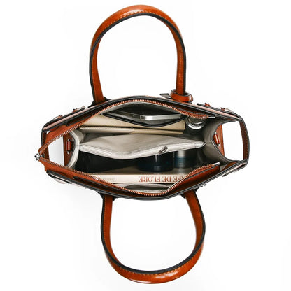 Genuine Handbags for Women 2025 New Luxury Ladies Hand Bags Female Leather Shoulder Top-Handle Crossbody Bags Casual Tote Sac