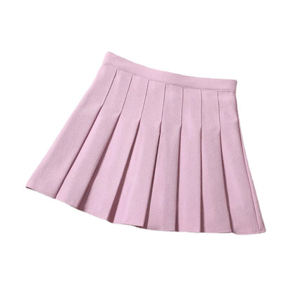 Women's Skirts Japanese Fashion School Clothes Brown Pleated Saias Femininas Girls Red Ropa Para Mujer Mini Skirt With Shorts