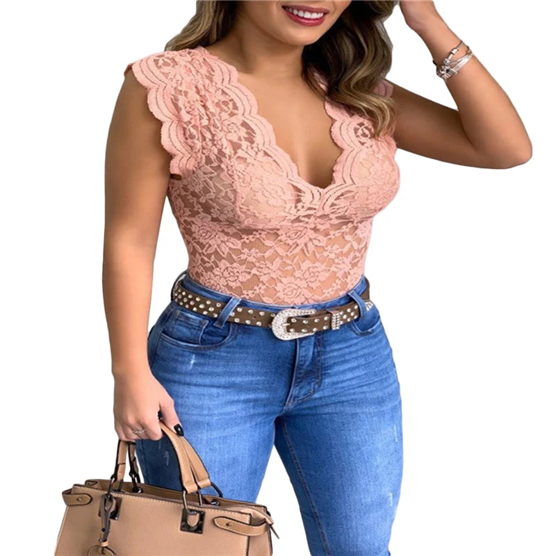 Women Tops Summer Sexy Lace Crochet Cardigan Casual Solid Color Trend Lace Hollow Out Top For Ladies