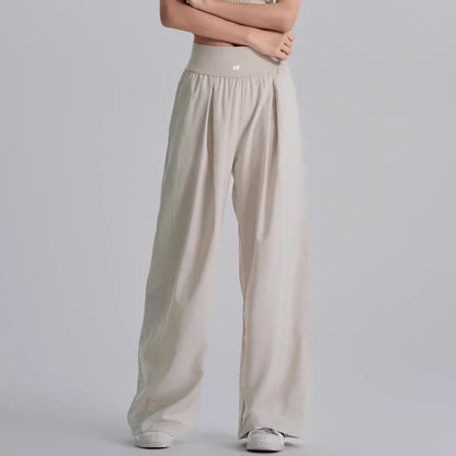 New Yoga Pants Women Loose Wide Leg High Waist Fitness Quick Dry Running Sweatpants