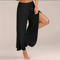 European and American Summer Women's Pants Sexy Cross Sexy Wide Leg Yoga Pants  Yoga pants