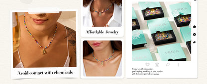 Colorful Initial Necklaces for Women Bubble Handmade Beaded Dainty Cute Beach Boho Necklace Trendy Jewelry Choker Necklace