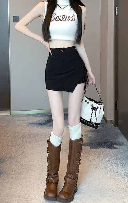 Woman Skirt High Waist New In Summer 2024 Skirts for Women Cheap Premium Luxury Elegant Chic Stylish Clothing Trend Aesthetic V