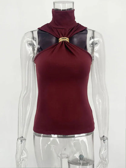 Tossy Summer Fashion Sexy Tank Top Pullover For Women Slim Off-Shoulder Patchwork Strapless Y2k Vest Top Female Cropped Top 2025