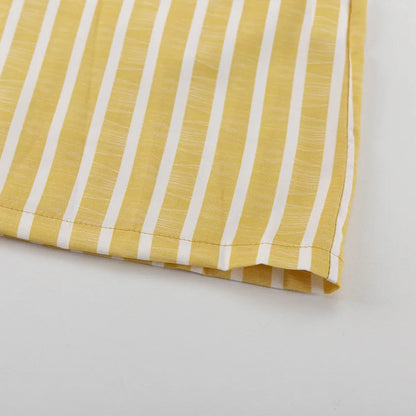 Women's Dress Sets Autumn New Striped Long-sleeved Loose Lace-up Top High-waisted Trousers Fashion Casual Suit for Women