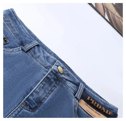 Women's Denim Skirts Spring Summer High-waisted Jeans Skirts Streetwear Female Sexy Sheath Skirts Fashion Split Retro Skirts