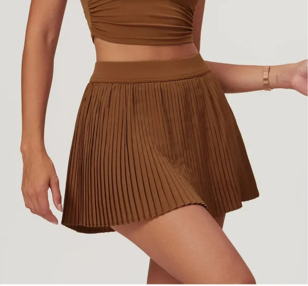 2025 Summer Fitness Skirt for Women - Quick - Dry Material Slim - Fit Design and Anti - Exposure Fake Two - Piece Style Ideal