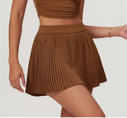 2025 Summer Fitness Skirt for Women - Quick - Dry Material Slim - Fit Design and Anti - Exposure Fake Two - Piece Style Ideal