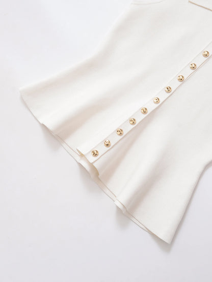 Women's clothing 2025 summer new product fashion European and American style short skirt style knitted vest top