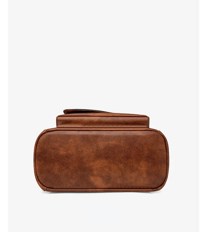 Backpack for Women Large Womens Backpack Leather Travel Fashion Purse Designer Ladies Shoulder Bags with Tassel Two-toned Brown