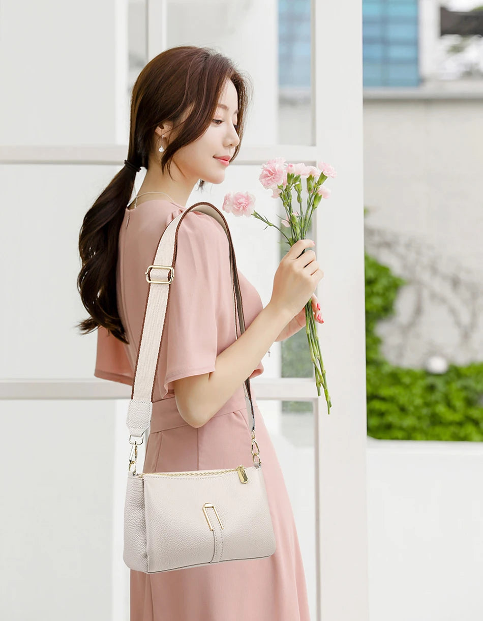 Women's Bag Handbag Fashion Female Messenger Phone Bag 2024 Luxury Cow Leather Women Shoulder Crossbody Bag