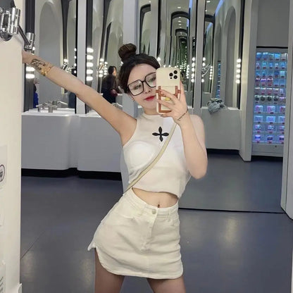 Summer Sexy Mini Demin Jeans Skirts Women 2024 Korean Fashion High Waist A Line Black Skirt Harajuku Slim Shorts Mujer Faldas