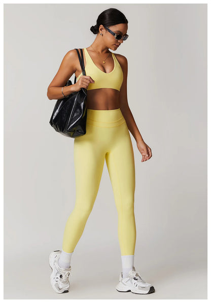 New Yoga Pants Women Workout Yoga Leggings High Waist Sport Leggings Women's Running Workout Tights Gym Push Up Fitness Trousers