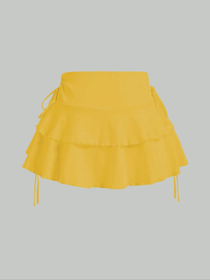 European and American women's short skirts for spring, summer, and autumn, milk silk casual and fashionable half skirts