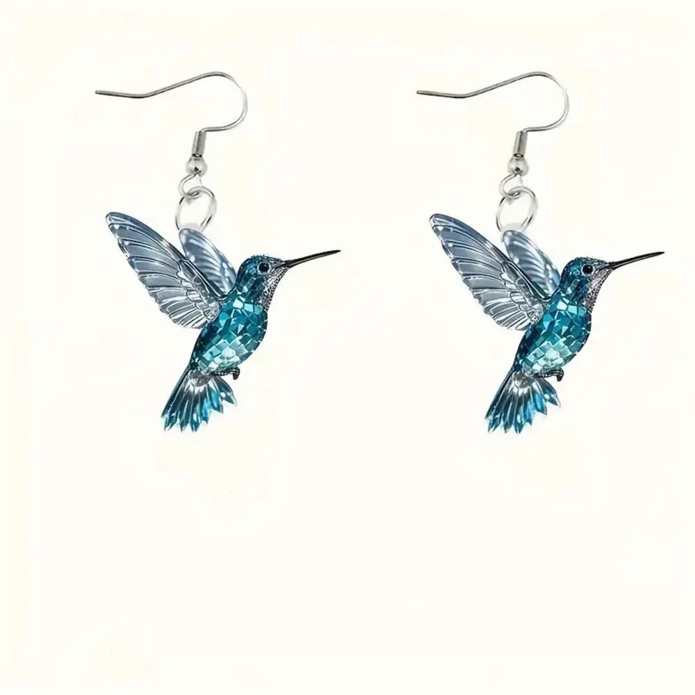 Hummingbird Earrings for Women Girls Elegant Tassel Charm Dangle Earring Fashion Jewelry Valentine's Day Birthday Gifts
