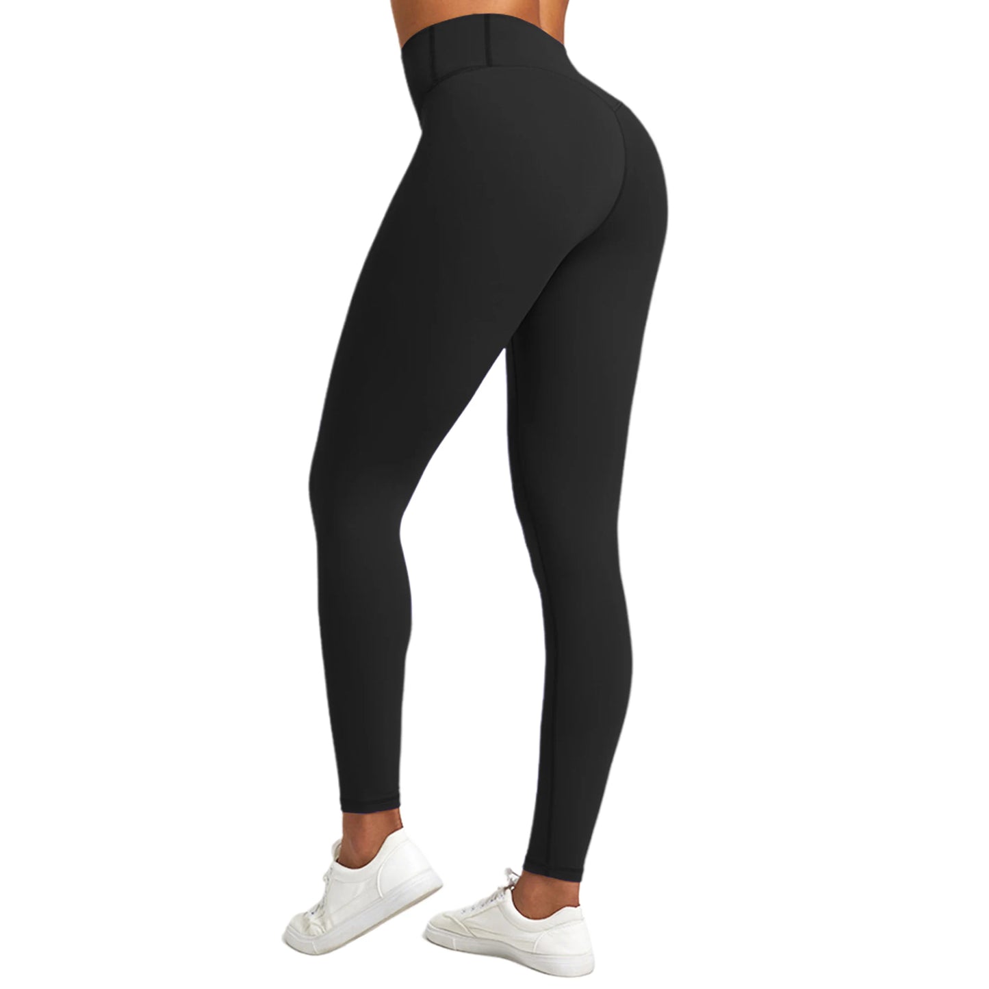 Solid Color Seamless Yoga Pants High Waist Fitness Sport Legging Women Stretchy Gym Workout Tights Running Pants