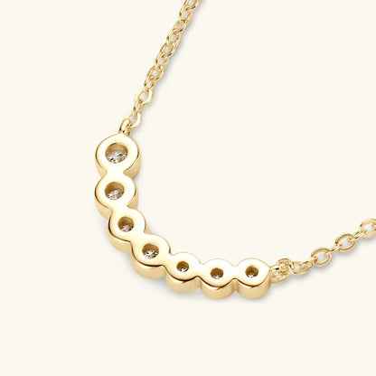 Lnngy Collares Mujer 925 Sterling Silver Clavicle Necklace For Women Exquisited 7 Stones Moissanite Pendant Necklaces Jewellry