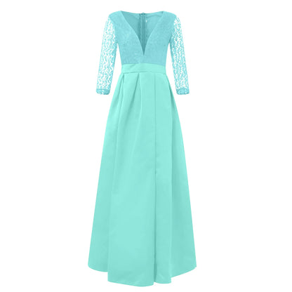 Women'S Elegant Evening Dresses Women'S Fashionable Long Dresses Trailing Evening Dresses Solid Color Floor-Length Dresses