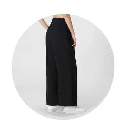 Yoga Pants Women's Loose Running Casual Pants Spring Summer Breathable Wide Leg Flare Outer Wear Sweatpants