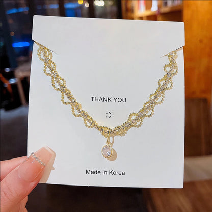 New Necklace For Women Light Luxury Niche Design Sense Temperament Chain Choker Advanced Clavicle Jewelry