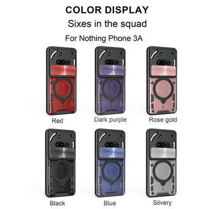 Protective Cover For Nothing Phone 3a Case With Ring Stand Holder Lens Protection Fundas Coque Capa