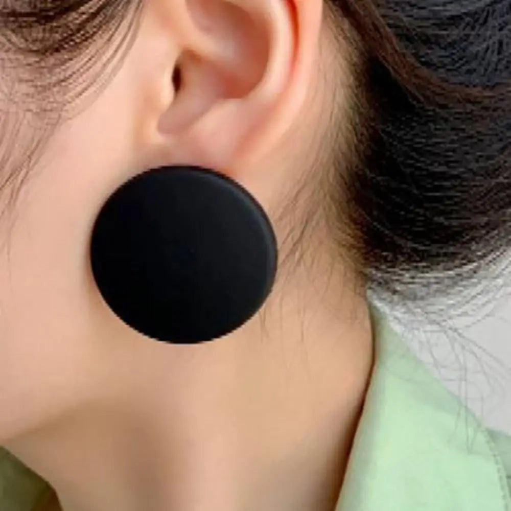 High Quality Exaggerated Acrylic Round Earrings Colorful Dangle Earrings Simple And Versatile Earrings Fashion Earrings