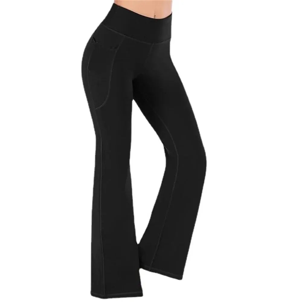 2024 New WOMEN'S Outer Wear Fashion Pants Are Thin and Stretch Popular Yoga Wide-leg Pants Leggings Yoga Pants Fashion
