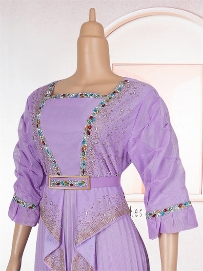 African Dresses For Woman 2025 Africa Clothing Wedding Party Evening Gowns Dashiki Ankara Outfits Dubai Turkey Kaftan Abayas