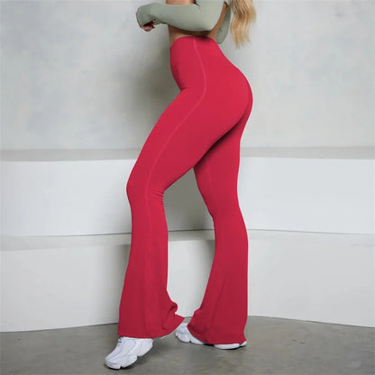 Bum New Yoga Pants Flare Scrunch Butt Pants Women Bell Bottoms Yoga Leggings High Waist Gym Fitness Pants Stretch Workout