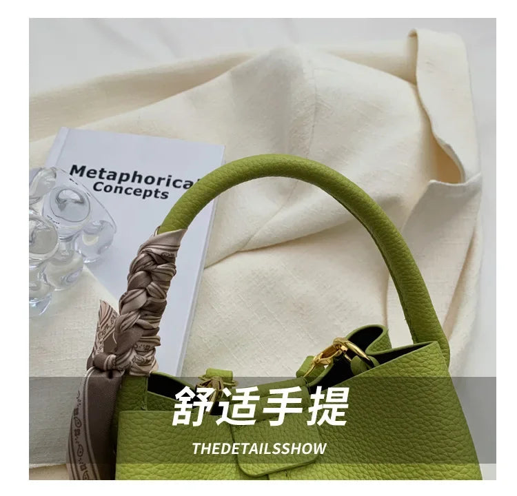 Fashion Women Crossbody Bags Autumn Winter Shoulder Bags Luxury Brand Design Bucket Bag Ladies PU Leather Portable Hand Bags