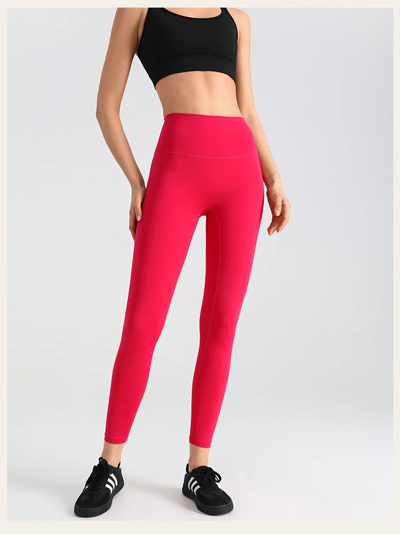 Women's Yoga Pants Gym Leggings Lady's Girl Fitness Soft touch Tights High Waist Elastic Breathable No T Line Sports Pants