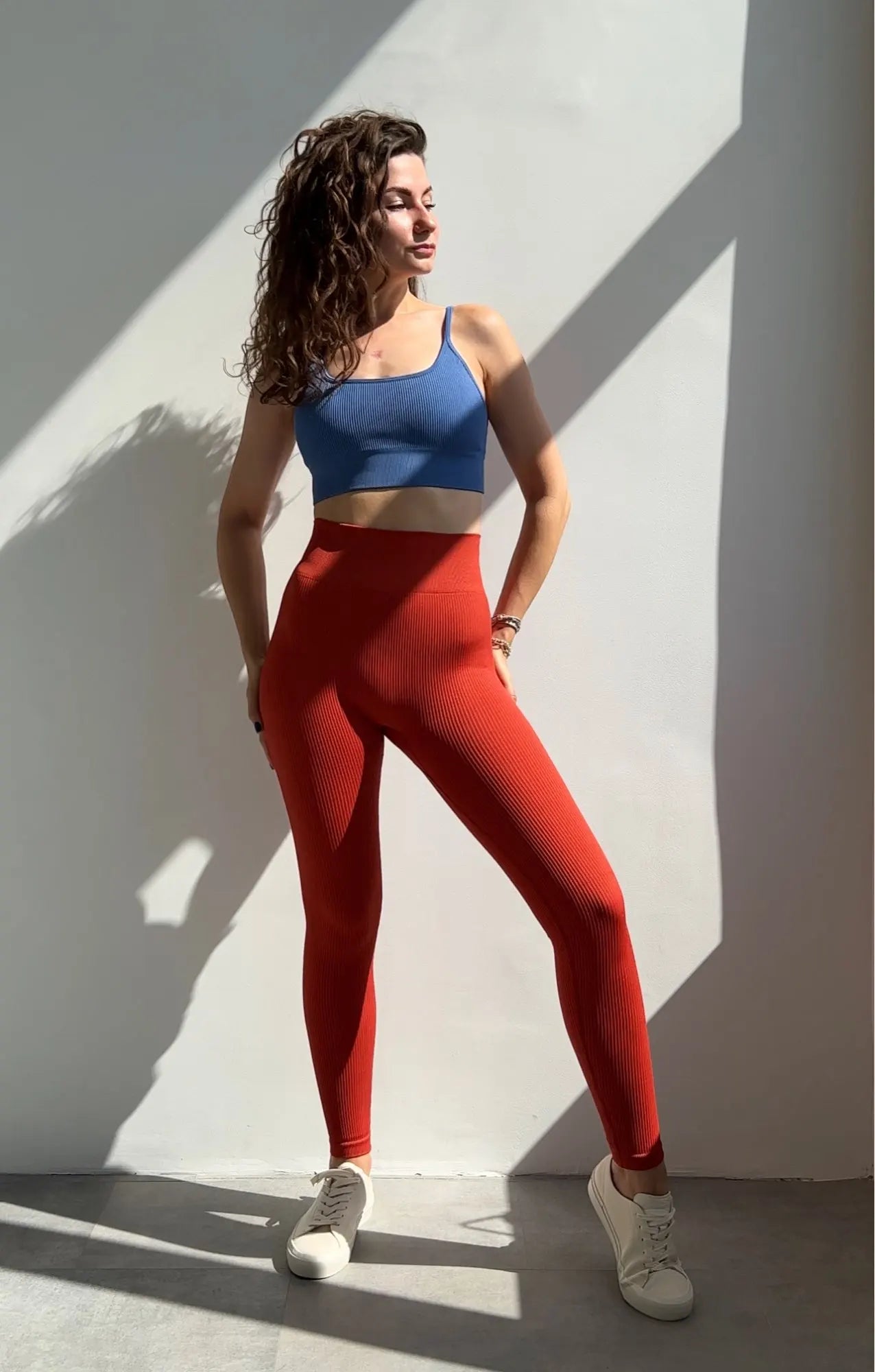 Ribbed Yoga Leggings Women Sports Pants Tights Seamless Sport Femme Gym Leggins Workout Fitness Pants Athletic Wear