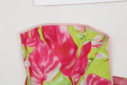 Birthday Dress for Women Brithday Party Outfits Sexy Strapless Prom Gown Retro Print Evening Dresses Luxury 2024 Woman Clothes