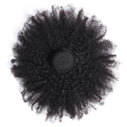 Raw Indian  Human Hair Weave Bundles 1/3/4 Bundles Deal Afro Kinky Curly Bundles Natural /Jet Black Remy Wavy Hair Extensions