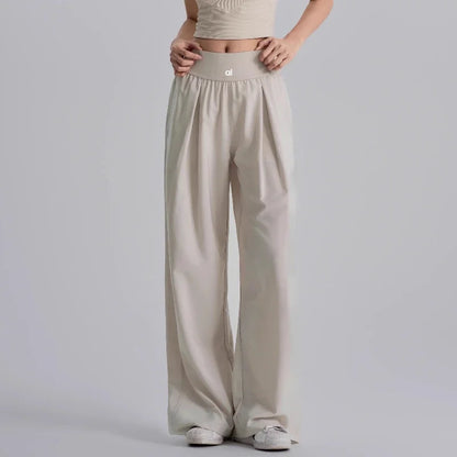 New Yoga Pants Women Loose Wide Leg High Waist Fitness Quick Dry Running Sweatpants