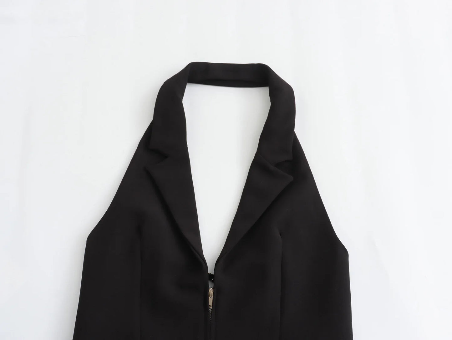 2025 Women Sexy Backless Strapless Halter Corset Tops Side Zipper Lady Slim Camis Female Solid Chic Tops