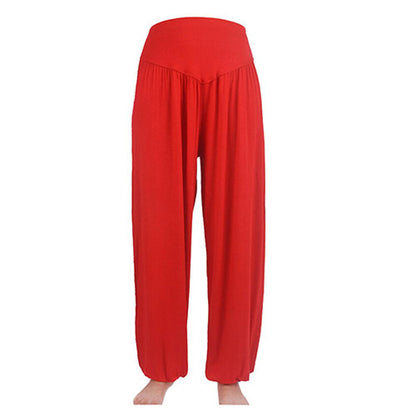 Women's Comfy Harem Yoga Loose Long Pants Belly Dance Boho Sports Wide Trousers Bloomers Dancewear Lady Sweatpants Harlan Pants